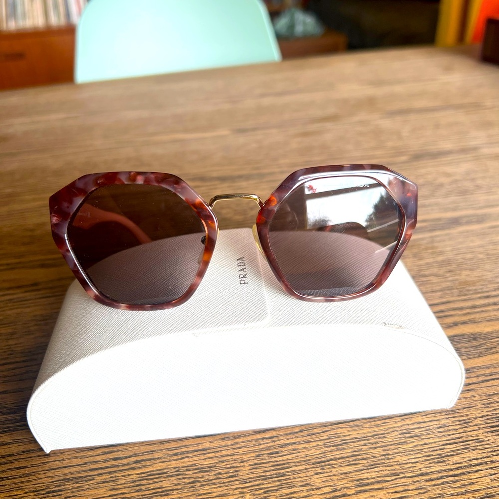 Prada Oversized Tortoise Shell Sunglasses